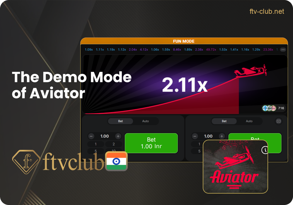 Free demo of Aviator at FTVClub India